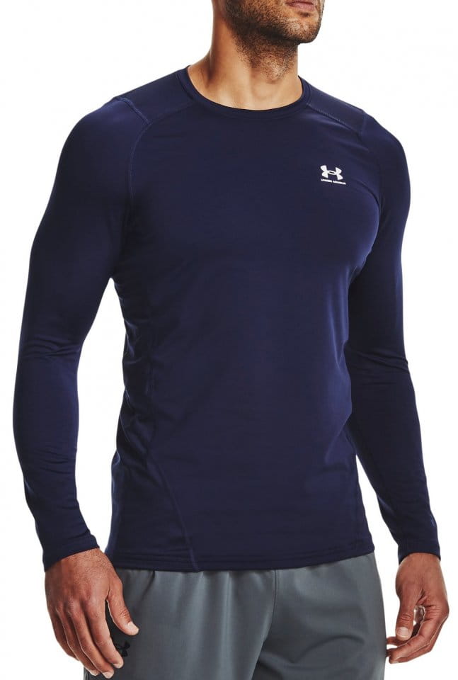 T-shirt met lange mouwen Under UA CG Armour Fitted Crew-NVY