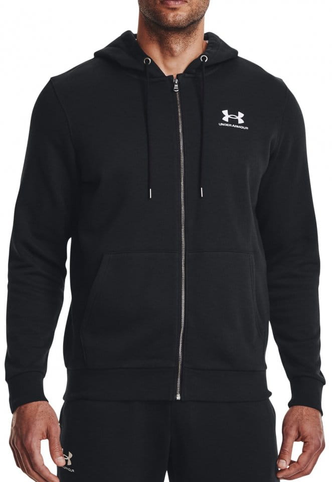 Sweatshirt met capuchon Under Armour UA Essential Fleece FZ Hood-BLK