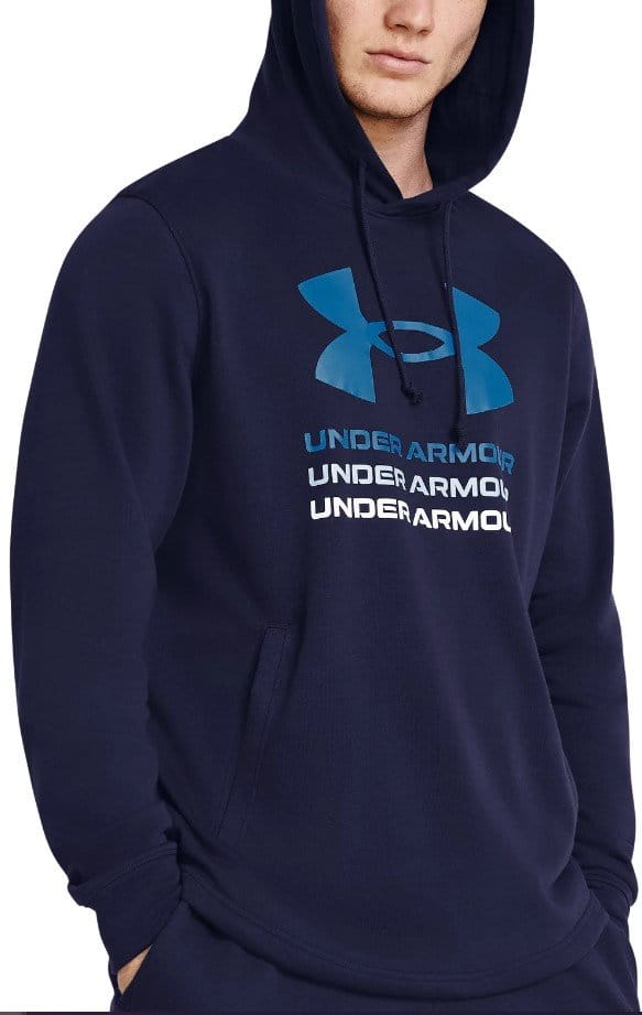 Sweatshirt met capuchon Under Armour UA Rival Terry Graphic Hood-BLU
