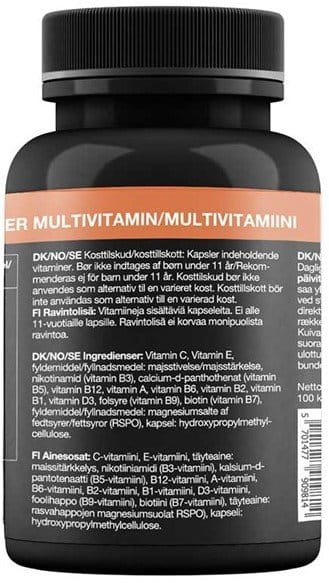Vitamines en mineralen Pure Power Multivitamin 100 capsules