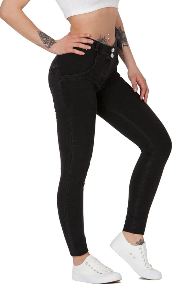 Broeken Boost Jeans Mid Waist Black