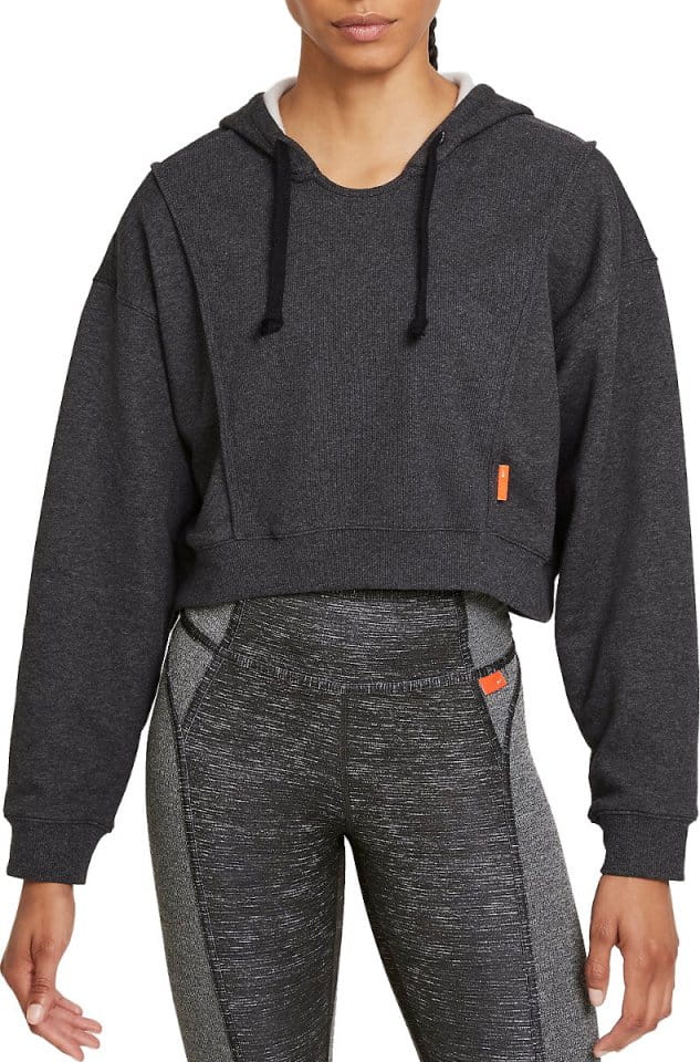 Sweatshirt met capuchon Nike Dri-FIT Women s Fleece Cropped Training Hoodie