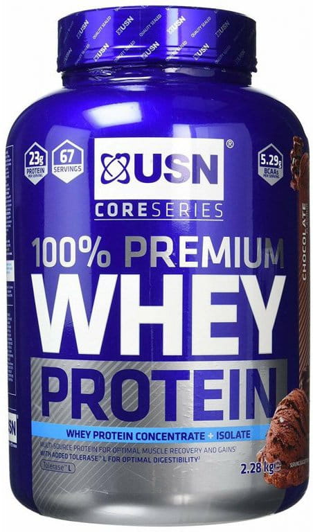 Eiwitpoeders USN 100% Whey Protein Premium čokoláda 2.28kg